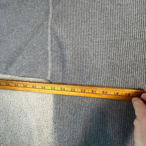 Eddie Bauer Sweater Mens Extra Large Grey Ribbed Knit Crewneck Cotton Pullover - Picture 6 of 11
